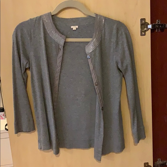 J. Crew Tops J Crew Grey Cardigan Poshmark
